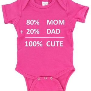80 Percent Mom 20 Percent Dad 100 Percent Cute